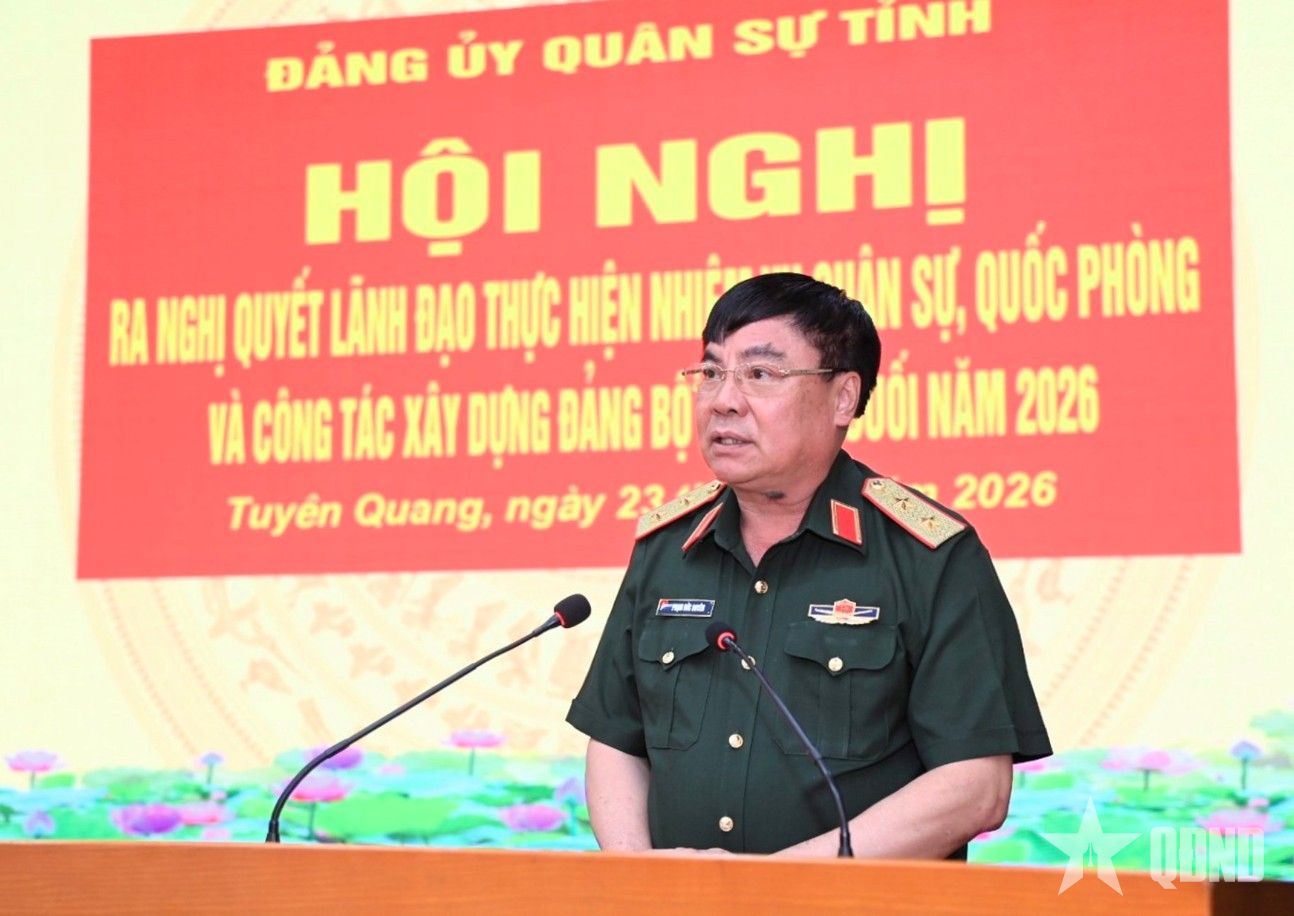 Đảng ủy Quân sự tỉnh Tuyên Quang: Lãnh đạo, chỉ đạo toàn diện nhiệm vụ quốc phòng, quân sự
